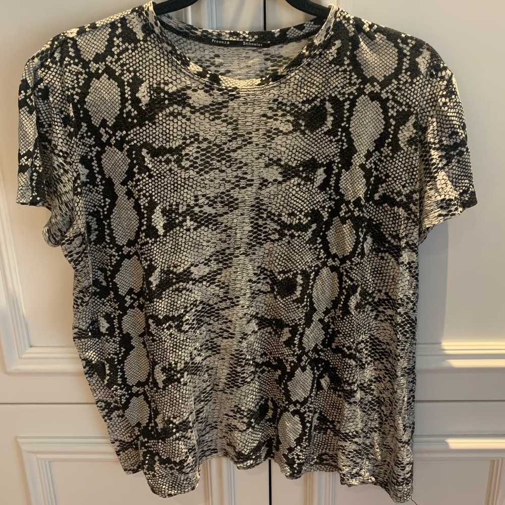 Proenza Schouler python light weight short sleeve